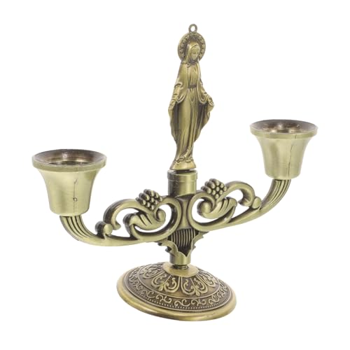 Vaguelly Vintage Kerzenständer Europäischen Stil Dekorativer Kerzenhalter Für Stabkerzen Für Hochzeiten Weihnachten Und Tischdekoration Antikes Design Antikem von Vaguelly