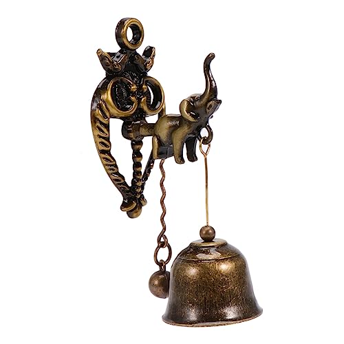 Vaguelly Vintage Türklingel Elefant aus Gusseisen Retro Wandglocke für Haustür Garten oder Terrasse Starke Magnetbefestigung Dekoration für Drinnen und Draußen Perfektes von Vaguelly