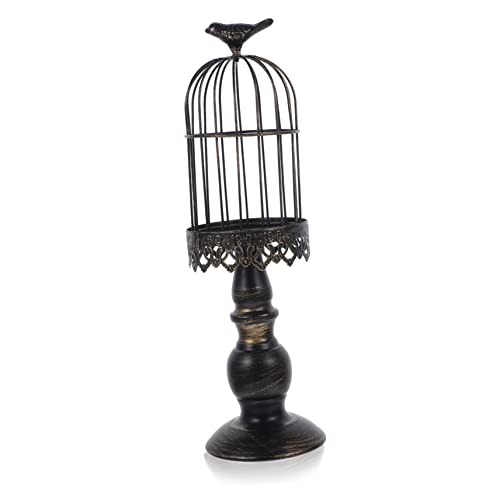 Vaguelly Hollow Birdcage Kerzenhalter Retro-Stil Dekorativer Tisch-kerzenständer Für Hochzeiten Romantische Abendessen Und Besondere Anlässe Mittelgroß von Vaguelly