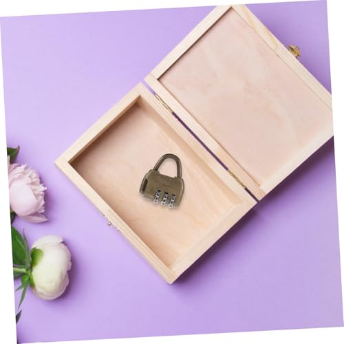 Vaguelly Vintage Zahlenschloss Zinklegierung Vorhängeschloss Stelligem Zahlenkombination Robust Rostfrei für Werkzeugkasten Gepäck und Reise Taschen Sichere Kombination Retro Design Vaguelly Vintage Zahlenschloss Zinklegierung Vorhängeschloss Stelligem Zahlenkombination Robust Rostfrei für Werkzeugkasten Gepäck und Reise Taschen Sichere Kombination Retro Design von Vaguelly