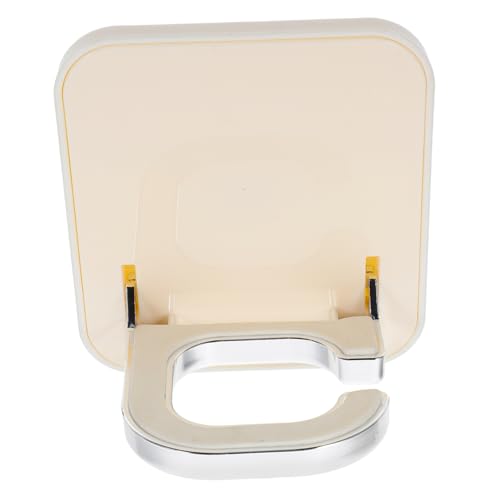 Vaguelly Wandmontierter Haartrocknerhalter Cremeweiß Fönhalter Bohren für Badezimmer und Schlafzimmer Langlebig und Platzsparend Design für Einfachen Zugang von Vaguelly