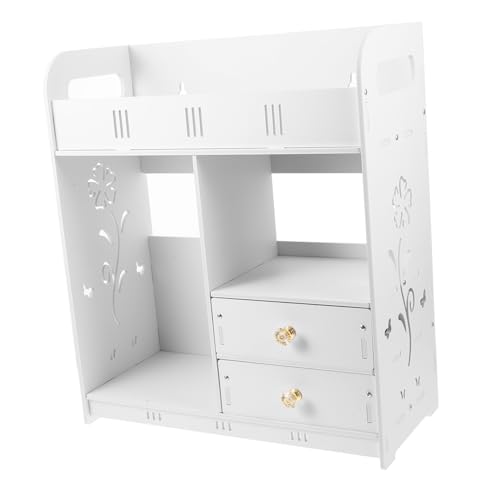 Vaguelly Wandregal Aus Holz Für Badezimmer Wandregal Im Rustikalen Stil Für Wohnzimmer Schlafzimmer Wandhalter Regal Mit Mehreren Für Stauraum von Vaguelly