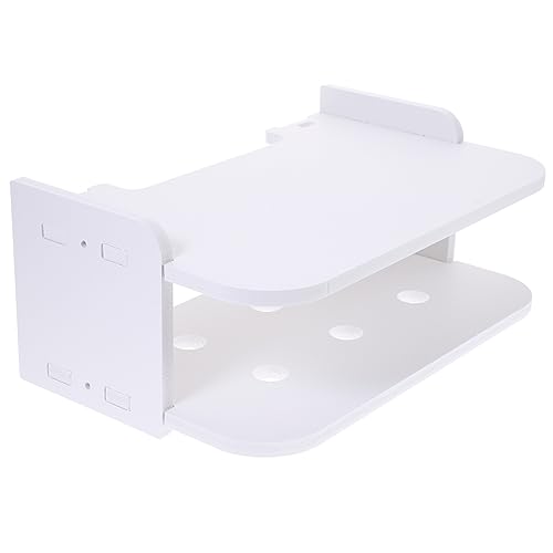 Vaguelly Wandregal Router Regal aus Holz Schwebendes Regal für Schlafzimmer und Wohnzimmer Kabelmanagement ohne Bohren Design für Router und Zubehör Praktische Aufbewahrungslösung Vaguelly Wandregal Router Regal aus Holz Schwebendes Regal für Schlafzimmer und Wohnzimmer Kabelmanagement ohne Bohren Design für Router und Zubehör Praktische Aufbewahrungslösung von Vaguelly