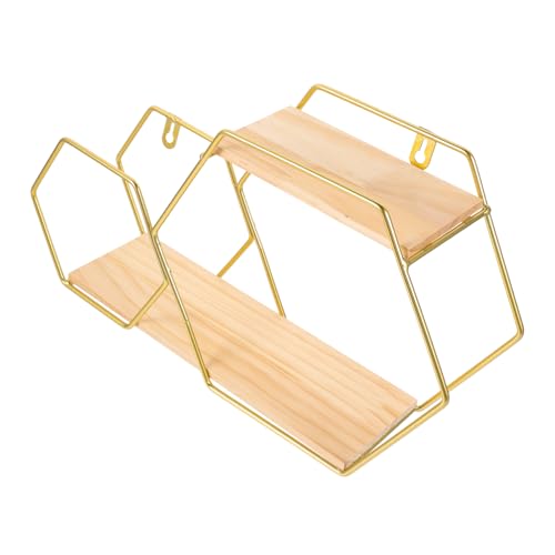 Vaguelly Wandregal aus Goldfarbenes Schwebendes für Schlafzimmer und Wohnzimmer zu Installieren Platzsparend für Bilder und Kunstwerke von Vaguelly