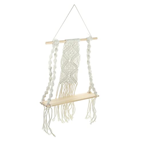 Vaguelly Wandregal für Pflanzen und Dekoration Stilvolles Hängendes Regal für Schlafzimmer Wohnzimmer Babyzimmer und Bad Platzsparendes Holzregal mit Elegantem Design Vaguelly Wandregal für Pflanzen und Dekoration Stilvolles Hängendes Regal für Schlafzimmer Wohnzimmer Babyzimmer und Bad Platzsparendes Holzregal mit Elegantem Design von Vaguelly