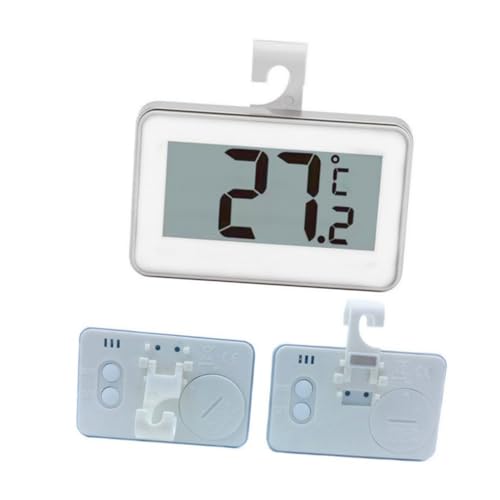 Vaguelly Wasserdichtes Hochpräzises Digitales LCD Thermometer mit Frostalarm Elektronisches Kühlschrankthermometer für Temperaturbereich Praktischem Haken und Einfacher Montage für Haushalt Vaguelly Wasserdichtes Hochpräzises Digitales LCD Thermometer mit Frostalarm Elektronisches Kühlschrankthermometer für Temperaturbereich Praktischem Haken und Einfacher Montage für Haushalt von Vaguelly