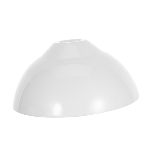 Vaguelly Weißer Kunststoff Lampenschirm Dome Leicht Robust Pflegeleicht Minimalistisches Design Langlebig Passend für Steh Hängeleuchten Wandleuchten Wohn Schlafzimmer Geeignet von Vaguelly
