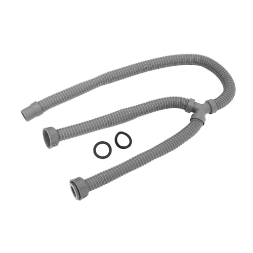 Vaguelly Y Abflussrohr für Küchenspüle Hochflexibles Wasserablaufschlauch System für Doppelwaschbecken mit Langlebiger Dichtheit und Einfacher Installation von Vaguelly
