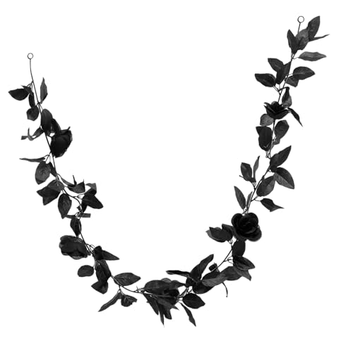 Vaguelly künstliche Rose Blumenrebe Schwarze Weinrebengirlande Frühling LED Geäst kunstblumen ranken blumendeko künstlich künstliche Schwarze Rose gefälschte Rosenranken Polyestertuch Black Vaguelly künstliche Rose Blumenrebe Schwarze Weinrebengirlande Frühling LED Geäst kunstblumen ranken blumendeko künstlich künstliche Schwarze Rose gefälschte Rosenranken Polyestertuch Black von Vaguelly