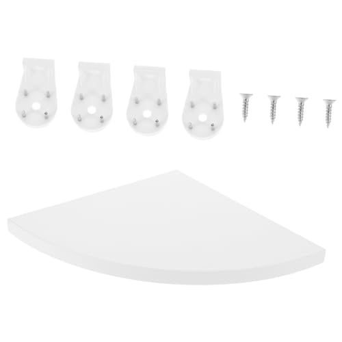 Vaguelly wandmontierte Trennwand hohles Wandregal Ecke ästhetisch Storage Shelves Storage Shelf org kleine schwebende Regale schwimmende Regale für das Badezimmer Platte auf Holzbasis Weiß von Vaguelly
