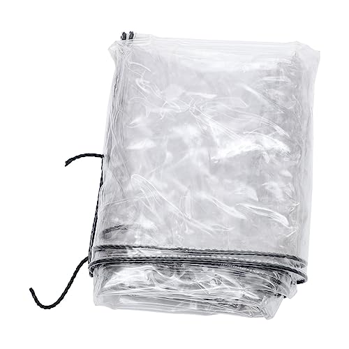 Vaguelly wasserdichte Plane Hochwertigem PVC Transparent für Balkone Pools Schutzabdeckung Strapazierfähig Wind und Wasserfest Einfach zu Lagern von Vaguelly