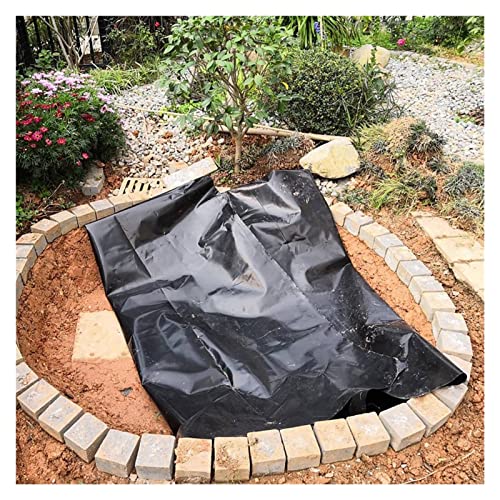 VagxTbs HDPE Fischteich-Liner-Tuch, 8 Mil-Home-Pool verstärkte Anti-Wire-Membran-Fisch-Poolabdeckung, 64 Größen(2x6m/6.6x19.7ft) von VagxTbs