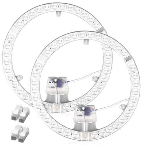 Vaileal 2 Pack LED Modul Umrüstsatz: 36W LED Modul für Deckenleuchten, Umrüstplatine mit Haltemagneten, Retrofit Platine für Deckenleuchte, Ringmodul Ringlampe Ø 23 cm, Weiß 6000K Vaileal 2 Pack LED Modul Umrüstsatz: 36W LED Modul für Deckenleuchten, Umrüstplatine mit Haltemagneten, Retrofit Platine für Deckenleuchte, Ringmodul Ringlampe Ø 23 cm, Weiß 6000K von Vaileal