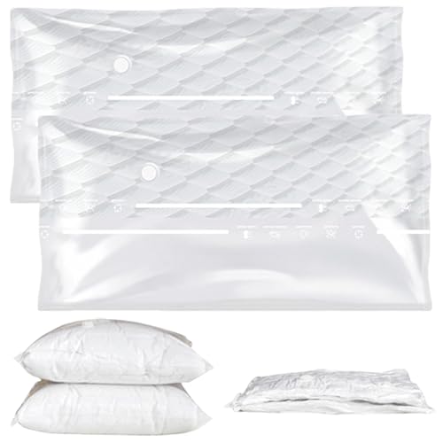 2 Stück Vakuumbeutel für Matratzen, 90 x 220 cm Wiederverwendbar Matratzen Vakuum Aufbewahrungstasche, Platzsparende Vakuumbeutel für Bettdecken, Vacuum Bag Geeignet für Lagerung und Transport von Vaileal