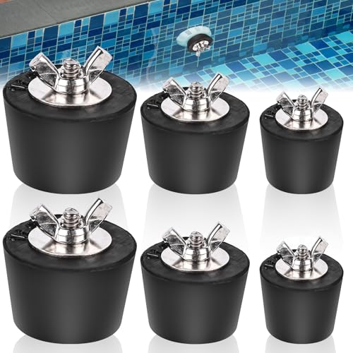 6 Stück Pool Winterstopfen, 32mm /38mm /51mm Pool Stopfen Winter, Pool Gummistopfen mit Edelstahlbolzen, Winterstopfen Pool für Intex Pool, Winter Pool Zubehör für Schwimmbecken Abflussrohrleitungen 6 Stück Pool Winterstopfen, 32mm /38mm /51mm Pool Stopfen Winter, Pool Gummistopfen mit Edelstahlbolzen, Winterstopfen Pool für Intex Pool, Winter Pool Zubehör für Schwimmbecken Abflussrohrleitungen von Vaileal