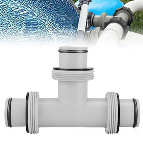 T-Stück Pool Schlauchverbinder Ø38mm: 3 Wege Poolschlauch Verbinder, Pool T Stück 38mm, Pool 3 Wege Ventil 38mm, Pool Schlauchverbinder Verlängerung, Poolschlauch Adapter für Intex Bestway Coleman von Vaileal