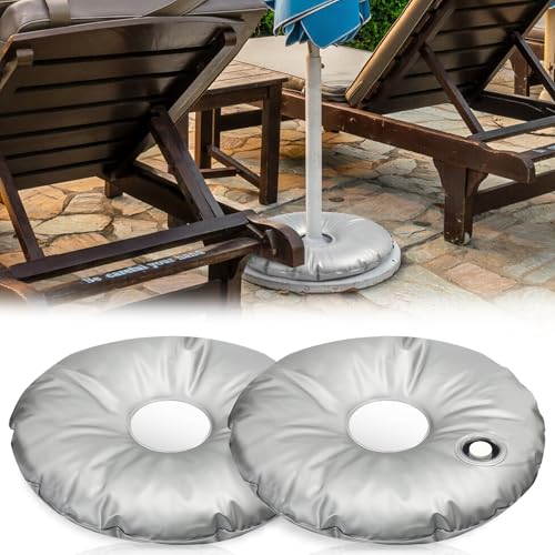 Vaileal 2PCS Sonnenschirmständer Gewichtssack, Gewichte Für Sonnenschirmständer Befüllbar, Sonnenschirm Beschwerung mit 12 Liter Wasser Befüllbar, Tragbar Sonnenschirm Gewicht für Fahnenstangen Vaileal 2PCS Sonnenschirmständer Gewichtssack, Gewichte Für Sonnenschirmständer Befüllbar, Sonnenschirm Beschwerung mit 12 Liter Wasser Befüllbar, Tragbar Sonnenschirm Gewicht für Fahnenstangen von Vaileal