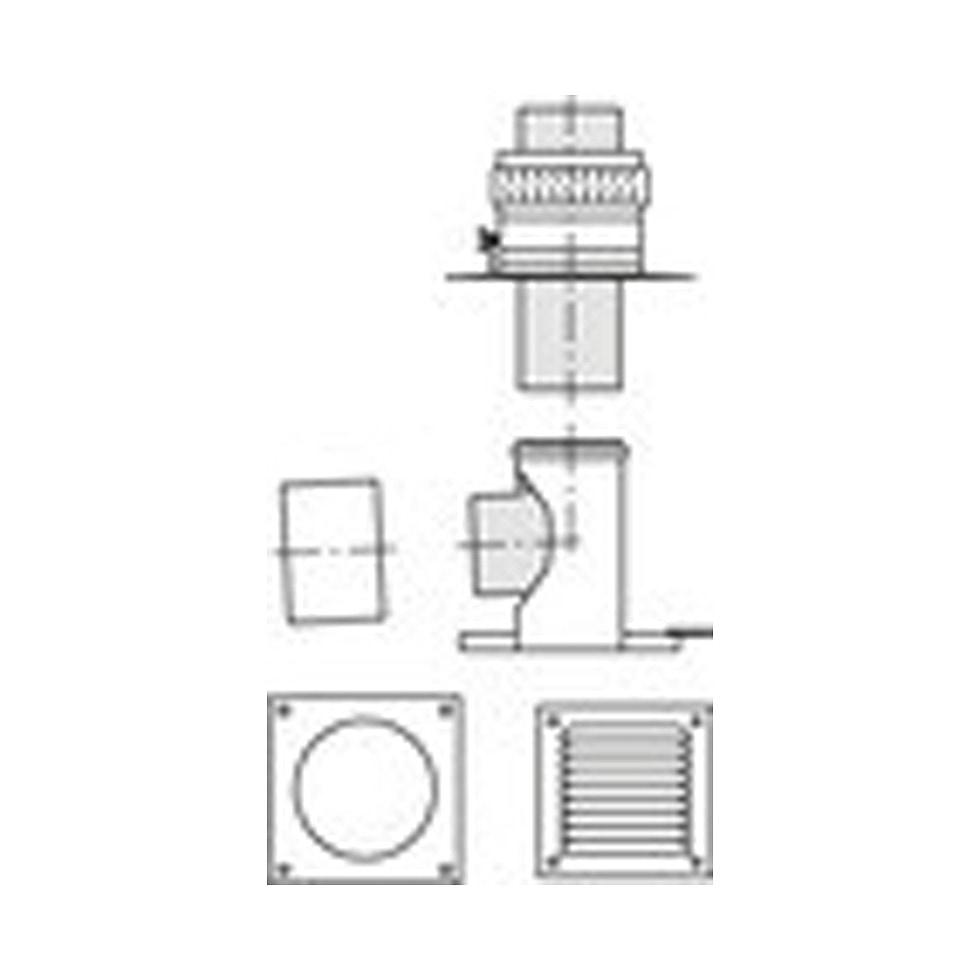 Vaillant Basis-Anschluss-Set DN 160 PP an Abgas DN 160 PP Schacht 0020095533 von Vaillant