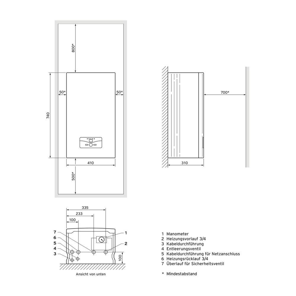 Vaillant Elektroheizgerät eloBLOCK VE 12 12 kW 0010023692 von Vaillant