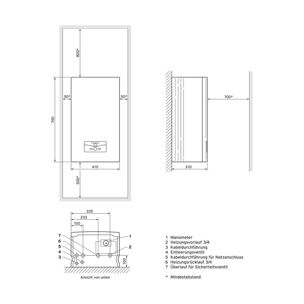 Vaillant Elektroheizgerät eloBLOCK VE 18 18 kW 0010023694 von Vaillant