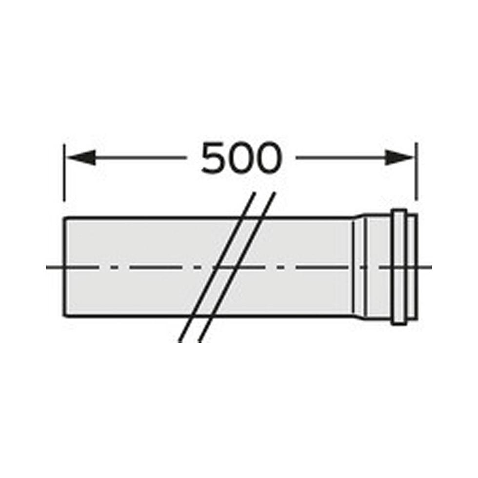 Vaillant Verlängerung DN 150 PP 500 mm 0020095543 von Vaillant