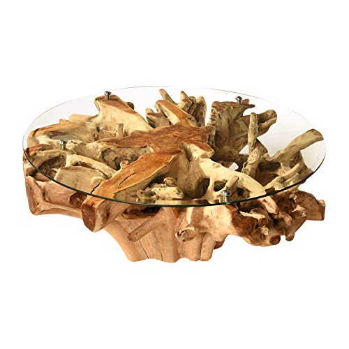 Vakarua Couchtisch 80 x 80 cm Rund Sofatisch Wohnzimmertisch Wurzelholz Tisch Holztisch Vakarua Couchtisch 80 x 80 cm Rund Sofatisch Wohnzimmertisch Wurzelholz Tisch Holztisch von Vakarua