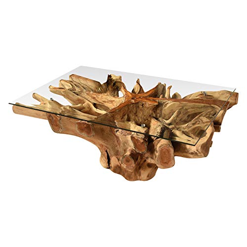 Vakarua Couchtisch aus Wurzelholz Amazonas Sofatisch 120x80 mit Glas Wohnzimmertisch Holz Vakarua Couchtisch aus Wurzelholz Amazonas Sofatisch 120x80 mit Glas Wohnzimmertisch Holz von Vakarua