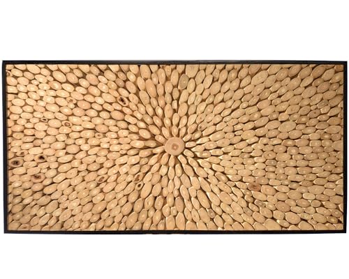 Vakarua Focus Wandbild 124x63 cm Holz Bild Wanddeko Hochformat Quer Abstrakt Wandbehang Dekoration Groß Klein von Vakarua