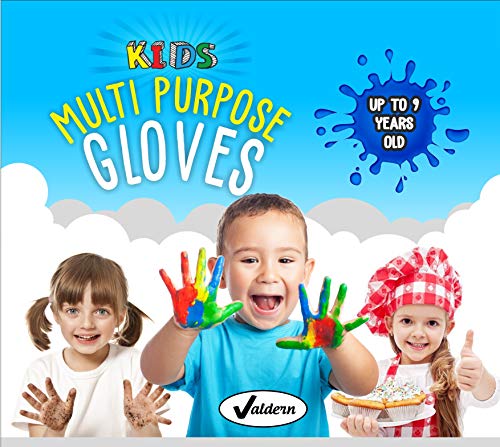 Valdern Einweghandschuhe aus Nitril für Kinder, latexfrei, puderfrei, Weiß, 20 Paar von Valdern