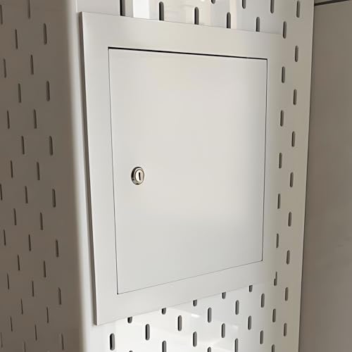 Anpassbare Revisionsklappe Wand und Decke aus ABS-Kunststoff – wasserdichte Inspektionsöffnung mit Tür und Schloss, Revisionsklappe zum Schrauben, ideal für Bad und Dachboden(60x70cm/23.6x27.5in) von Valdoza