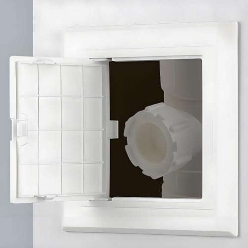 Feuerfeste Dachboden-Revisionsklappe aus Aluminium – flache, versenkte Trockenbau-Revisionsplatte mit Schloss, ideal für Sanitär- und Elektroinstallationen, Brandschutz geprüft(60x70cm/23.6x27.5in) von Valdoza