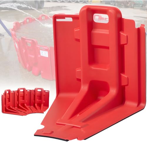 Hochwasserbarrieren für Zuhause – L-förmige ABS-Barrieren – Leichter, tragbarer Hochwasserschutz, Wasserbarrieren für Überschwemmungen im Außenbereich(10-pcs) von Valdoza