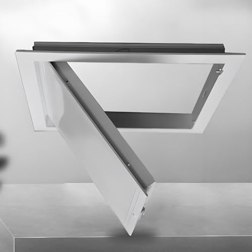 Revisionsklappe mit Schloss aus Aluminiumlegierung, Decken-Zugangsplatte 15–80 cm, wasserdichte Inspektionsluke für Dusche, Trockenbau, Wand, Dachboden, Wohnhaus(Gray,35x35cm/13.7x13.7in) von Valdoza