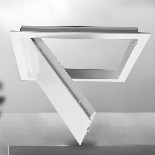 Revisionsklappe mit Schloss aus Aluminiumlegierung, Decken-Zugangsplatte 15–80 cm, wasserdichte Inspektionsluke für Dusche, Trockenbau, Wand, Dachboden, Wohnhaus(White,20x30cm/7.8x11.8in) von Valdoza