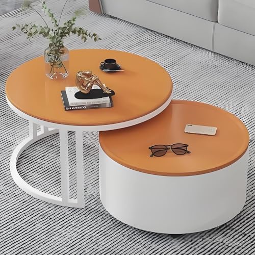 Valdoza 2er Set Couchtische Mit Stauraum, Multifunktionaler Couchtisch, Drehbare Holzplatte & Metallgestell, Stapelbar Und Platzsparend, Wohnzimmertisch Für Wohnzimmer, Schlafzimmer, Büro(Color-26) Valdoza 2er Set Couchtische Mit Stauraum, Multifunktionaler Couchtisch, Drehbare Holzplatte & Metallgestell, Stapelbar Und Platzsparend, Wohnzimmertisch Für Wohnzimmer, Schlafzimmer, Büro(Color-26) von Valdoza