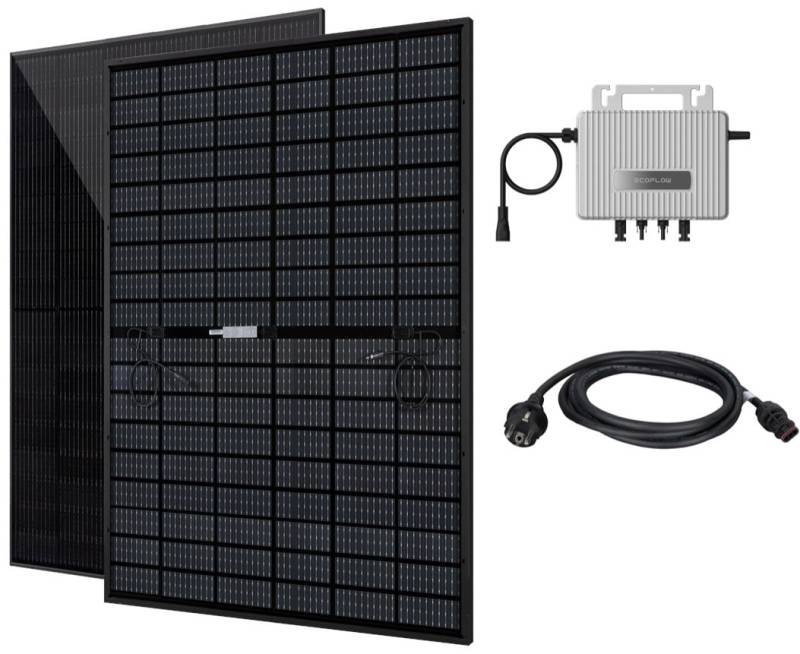 Vale Balkonkraftwerk 860 WP 2x430WP bifazial 900 W Ecoflow Wechselrichter Vale Balkonkraftwerk 860 WP 2x430WP bifazial 900 W Ecoflow Wechselrichter von Vale