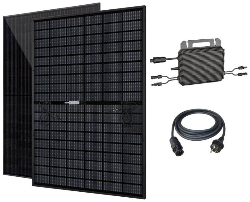 Vale Balkonkraftwerk 900 WP 2x440WP bifazial 800 W Marstek Wechselrichter Vale Balkonkraftwerk 900 WP 2x440WP bifazial 800 W Marstek Wechselrichter von Vale