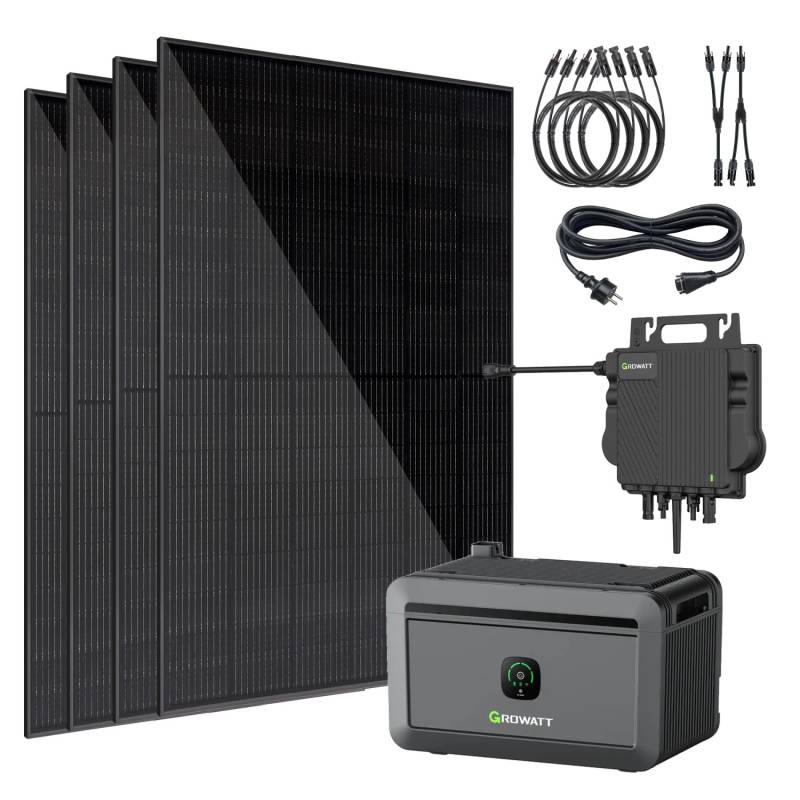Vale Balkonkraftwerk Mini-PV 1720-GW8-A inkl. 2.048 Wh Solarspeicher von Vale