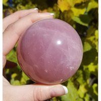 Edelstein-Rosenquarz-Kristallkugel von ValekCrystals