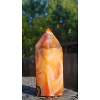 Karneol-Achat-Kristallturm von ValekCrystals