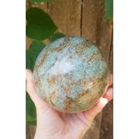 Riesige Seltene Pyrop Granat & Grüne Mica Fuchsite Crystal Sphere 3, 8 Pfund von ValekCrystals