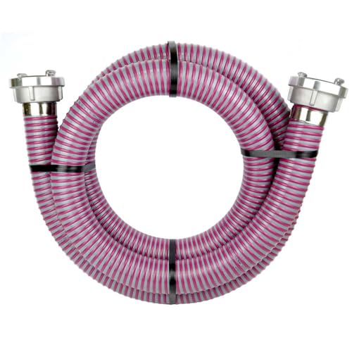 FLEXTUBE SE STORZ C - Saugschlauch 51mm (2 Zoll) + Storz C Kupplung, Länge 15m, Ansaugschlauch Pumpenschlauch Robust Kälteflexibel Wasser Schmutzwasser Pumpe von Valekna