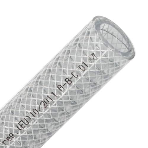 Valekna Stiltek 38mm (1 1/2 Zoll) | Meterware - Saugschlauch und Druckschlauch aus PVC mit Stahlspirale und Gewebe, formstabil, sehr flexibel, lebensmittelecht von Valekna