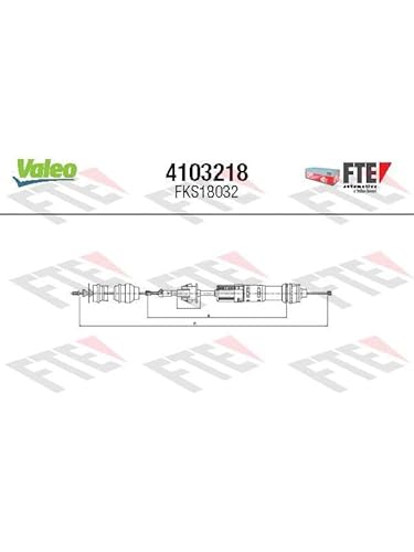 Valeo Seilzug Kupplungsbetätigung Fte Clutch Actuation 4103218 von Valeo