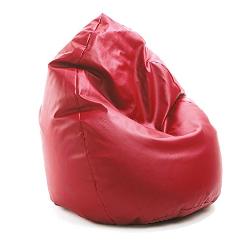 Valerian Sitzsack Leder-Look rot, XXL CA. 300 Liter von Valerian