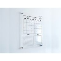 Acryl-Wandkalender 2025 - Personalisierter, Trocken Abwischbarer Wandkalender, Vertikaler Monats- Und Wochenkalender, Housewarminggeschenk von ValeriasCalendarShop
