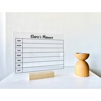 Acryl Wochenkalender 2023 - Personalisiertes Dry Erase Board, Tischkalender, Housewarminggeschenk, Benutzerdefinierter Kalender von ValeriasCalendarShop