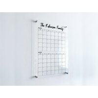 Personalisierter Acryl-Familienkalender - Benutzerdefinierter Zweimonatiger Wandkalender, Trocken Abwischbare Tafel, Transparenter Kalender von ValeriasCalendarShop