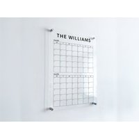 Personalisierter Acryl-Familienkalender - To-Do-Liste, Benutzerdefinierter Wandkalender, Trocken Abwischbare Tafel, Wochenkalender, Transparenter von ValeriasCalendarShop