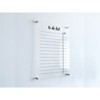 Personalisierter To Do Planer Klarer Wandkalender - Trocken Abwischbarer Monatskalender Monats- Und Wochenwandkalender 2025 Mit Marker Wandplaner von ValeriasCalendarShop